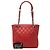 Borsa Tote Petite Shopping Chanel Caviar Rossa Rosso - vista 8