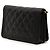 Borsa a tracolla Chanel Boy Wallet on Chain in pelle caviar matelassé nera Nero - vista 2
