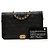 Borsa a tracolla Chanel Boy Wallet on Chain in pelle caviar matelassé nera Nero - vista 8
