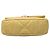 Borsa Chanel 19 Flap Satchel Medium in pelle di agnello gialla Giallo - vista 3