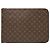 Borsa Business Portfolio Poche Documents Monogram Louis Vuitton Marrone