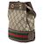 Borsa secchiello Gucci Mini GG Supreme Web Ophidia Beige - vista 2