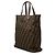 Shopping Tote Verticale Fendi Zucca Canvas Marrone - vista 2