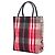Borsa Tote Burberry House Check Canvas Rossa Rosso - vista 2