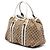 Borsa Tote Gucci GG Canvas Interlocking G beige - vista 2
