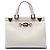 Borsa Zumi Top Handle Medium in pelle di vitello bianca Gucci Bianco