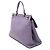 Gucci Medium Leather Bamboo Daily Satchel in Lila - Ansicht 2