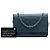 Borsa a tracolla Chanel CC Caviar Wallet On Chain Blu - vista 7