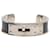 Bracelete Kelly em couro preto e paládio Hermès  - vista 1