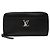 Portafoglio Louis Vuitton Lockme Zippy in pelle nera Nero