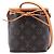 Borsa a secchiello Louis Vuitton Monogram Nano Noe marrone