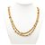 Collana lunga a catena con stazioni Chanel CC placcata oro D'oro - vista 5