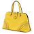 Borsa Promenade Prada in pelle Saffiano gialla con borchie Giallo - vista 2