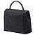 Borsa Kelly Chanel CC in denim nero con manico superiore - vista 2
