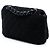 Borsa a tracolla con patta Chanel CC in spugna trapuntata nera Nero - vista 2