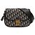 Borsa a tracolla con patta Dior Oblique Canvas blu