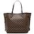 Borsa Tote Louis Vuitton Damier Ebene Neverfull MM Marrone