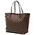 Borsa Tote Louis Vuitton Damier Ebene Neverfull MM Marrone - vista 2