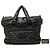 Chanel Large Coco Cocoon Wendbare Tote aus gestepptem Nylon, Schwarz - Ansicht 8