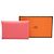 Cartera Rosa Hermès Epsom Calvi Duo y Monedero - vista 8