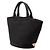Borsa Tote Satchel Prada in tela Canapa con logo nera Nero - vista 2