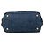 Tote Borsa Satchel Prada Small Denim Canapa Logo Blu - vista 3
