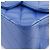 Borsa a tracolla Chanel Mini Square Classic in pelle di agnello blu con patta singola - vista 9