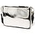 Borsa a tracolla con zip Prada Re Edition in pelle spazzolata Silver Argento - vista 2