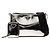 Borsa a tracolla con zip Prada Re Edition in pelle spazzolata Silver Argento - vista 7