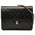 Borsa a tracolla Chanel Small CC Quilted Lambskin Single Flap Nera Nero