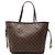 Borsa Tote Louis Vuitton Damier Ebene Neverfull MM Marrone
