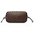 Borsa Tote Louis Vuitton Damier Ebene Neverfull MM Marrone - vista 3
