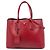 Borsa Satchel Doppia Prada Medium in Pelle Saffiano Rossa Rosso