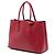 Borsa Satchel Doppia Prada Medium in Pelle Saffiano Rossa Rosso - vista 2