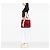 Borsa Satchel Doppia Prada Medium in Pelle Saffiano Rossa Rosso - vista 6