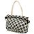 Borsa Tote Chanel Coco Ball in tela beige con camelia - vista 2