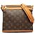 Borsa a tracolla Louis Vuitton Monogram Saumur Messenger PM Marrone