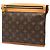 Borsa a tracolla Louis Vuitton Monogram Saumur Messenger PM Marrone - vista 2