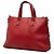 Bamboo Borsa satchel in pelle rossa con nappa di bambù Gucci Rosso - vista 2