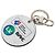 Portefeuille Round Key Chain Monogram Louis Vuitton Gris
