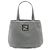 Tote Fendi in Nubuck Grigio con Catene FF