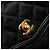 Sac Crossbody Chanel CC en satin matelassé noir avec chaîne Bijoux et rabat unique - vue 8