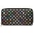 Black Louis Vuitton Monogram Multicolore Zippy Wallet Long Wallets