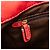 Borsa a tracolla LOEWE Nubuck Anagram Madrid con frange rossa Rosso - vista 8