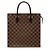 Borsa Tote Louis Vuitton Damier Ebene Venice Sac Plat Marrone