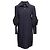 Designers Remix Navy Chanel Silk Ruffle-Trimmed Zip Coat Size FR 36