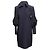 Designers Remix Navy Chanel Silk Ruffle-Trimmed Zip Coat Size FR 36 - view 2