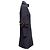 Designers Remix Navy Chanel Silk Ruffle-Trimmed Zip Coat Size FR 36 - view 3