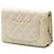 Borsa a tracolla Chanel CC Quilted Caviar Wallet on Chain Gialla Giallo - vista 2