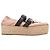 Miu Miu Plateau Mary Jane Espadrilles Hellrosa & Schwarz Größe 38.5 Pink